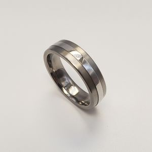 Titanium/Platinum wedding band size 12.5